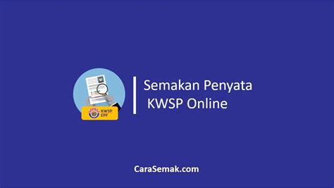 Satu kemudahan online secara percuma dikenali sebagai sistem epenyata gaji laporan telah disediakan oleh kerajaan malaysia menerusi portal. Semakan Penyata KWSP Online i-Akaun Baki Terkini