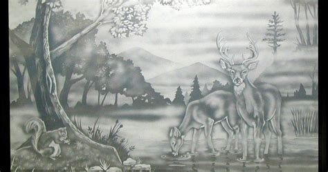 Sandblast Etched Glass Nature Scene This Was A Custom Commission For A Clients Home Stage