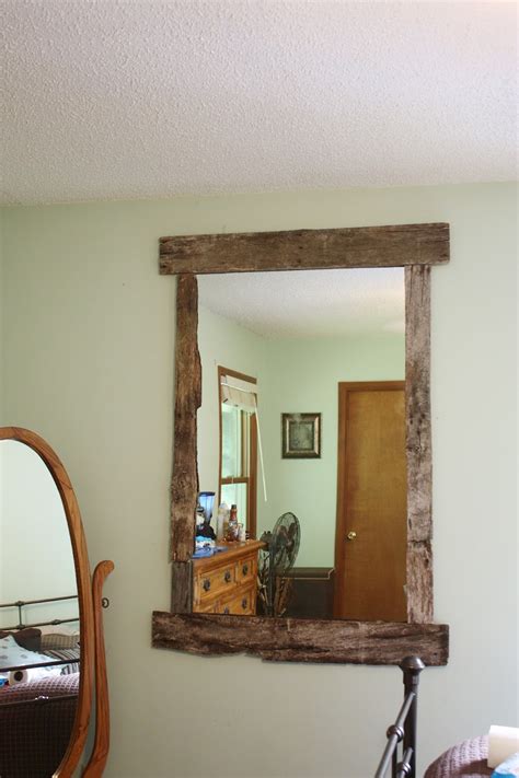 A Day In The Life Of One Girl Diy Rustic Mirror Frame