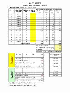 Cable Tray Support Calculation Excel Cable