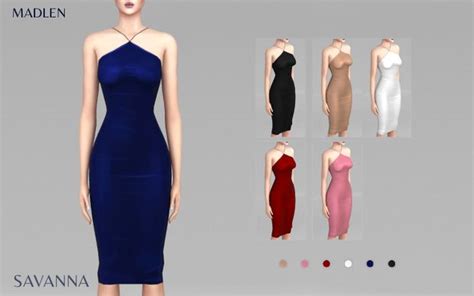 Madlen Savanna Dress Madlen On Patreon Dresses Sims 4 Clothing