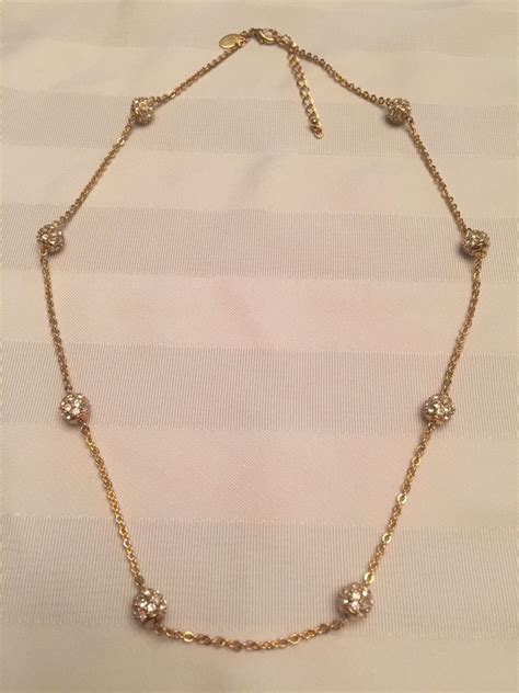 Qvc Nolan Miller 24 Adjustable Gold Necklace Cubic Zirconia Ebay