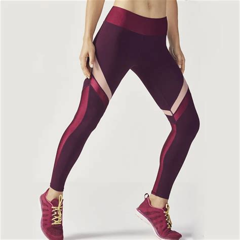 Zmvkgsoa Activewear Fitness Leggings Women Pants Fashion Patchwork Workout Legging Stretch Slim