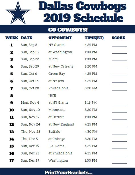 Dallas Cowboys 2023 Schedule Printable Alabama 2023 Football Schedule