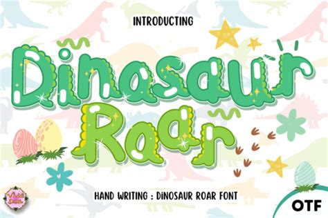 Dinosaurs Roar Font By Vividdoodle · Creative Fabrica