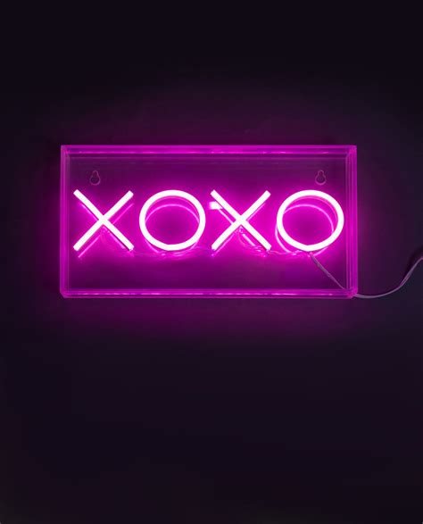Xoxo Neon Led Acrylic Lightbox Neon Sign Driftroom Driftroom Ltd