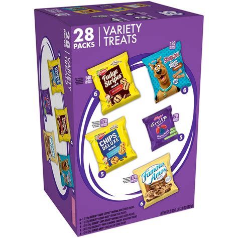 Keebler Variety Treats Snacks Packs 292 Oz 28 Ct