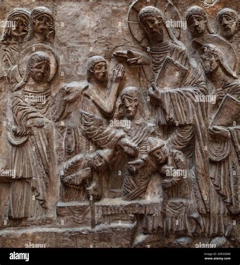 The Raising Of Lazarus A Relief From A Sculpture By Giovanni Franchi