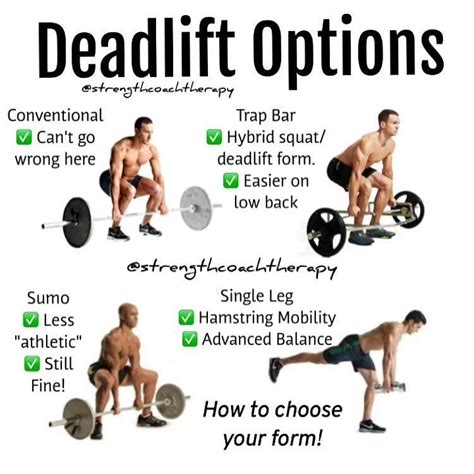 Deadlift Form Variations ⤵️ — 📝because Whats More Functional Than