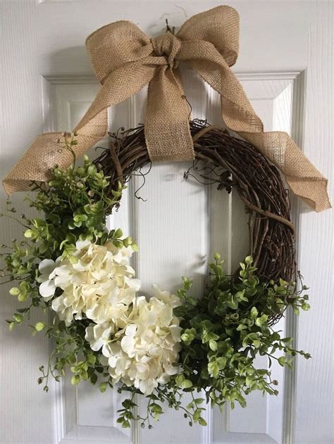 50 Unique Spring Wreaths For Front Door Decor Ideas In 2020 Rustic