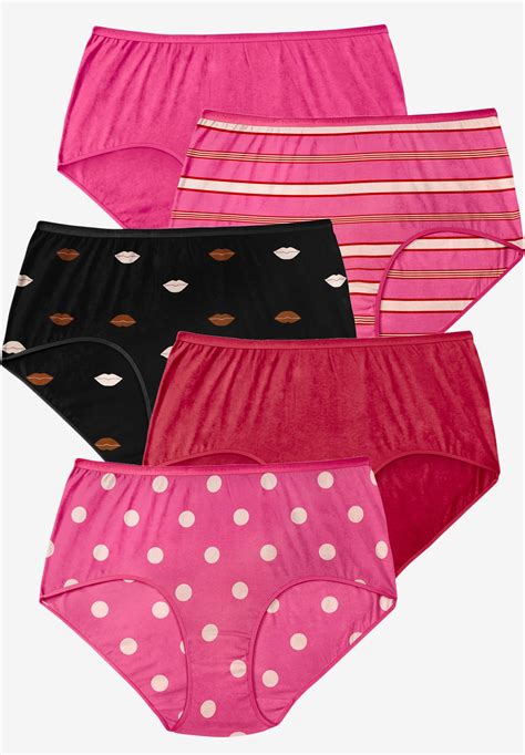 5 pack pure cotton full cut brief fullbeauty outlet
