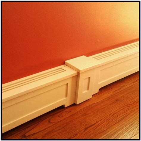 The baseboard air deflector is used with central forced air heating and cooling systems. Wooden Baseboard Heater Covers | Baseboard heater covers ...