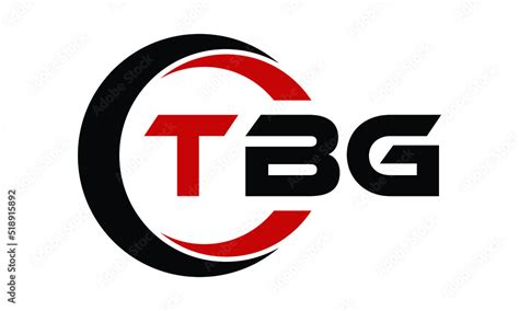 Tbg Three Letter Swoosh Logo Design Vector Template Monogram Logo