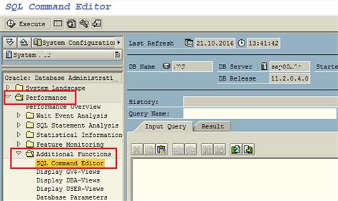 Execute Sql Scripts On Sap Using Sql Query Editor Tools