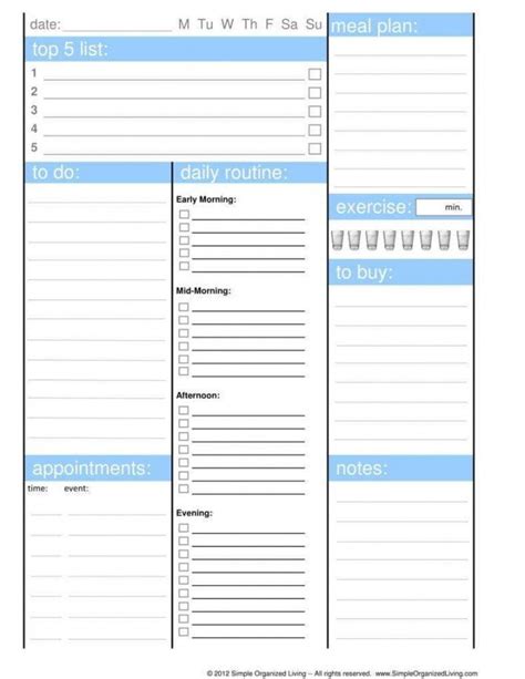 Explore Our Sample Of Morning Routine Checklist Template For Free