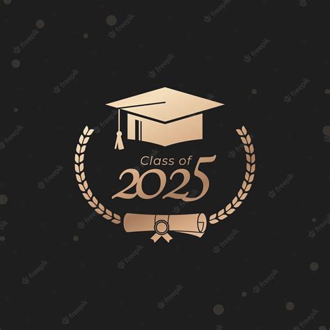 Premium Vector Class Of 2025 Year Graduation Of Decorate