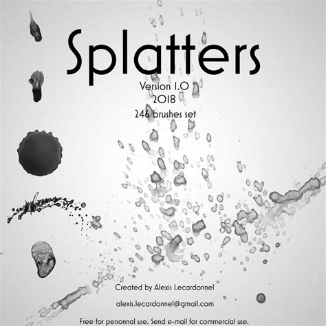 Splatter Photoshop Brushes Free Download