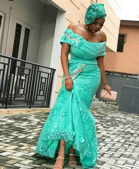 Latest Lace Asoebi Styles For Wedding Guests