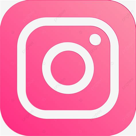 ícone Do Instagram Com Cor Gradiente Rosa E Estilo Recortado Png