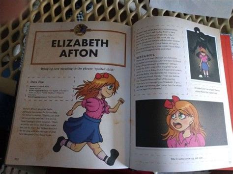 Elizabeth In Fnaf Character Encyclopedia Book In 2023 Fnaf Book Fnaf
