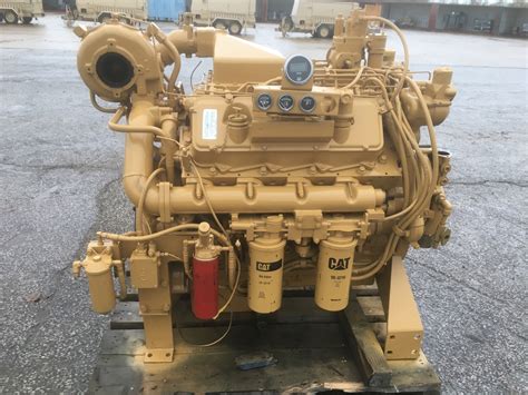 A Caterpillar Model 3408 V8 Industrial Diesel Engine Sn 99u12389