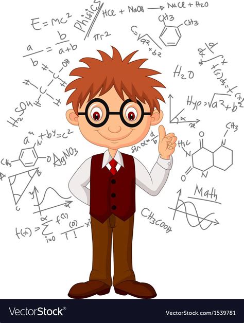Vector Illustration Of Smart Boy Cartoon Download A Free Preview Or