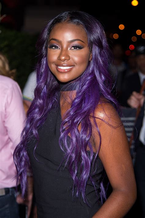 Justine Skye Purple Hair Moments Essence