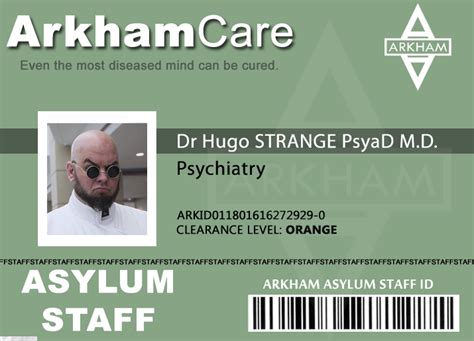 Arkham Asylum Staff Dr Hugo Strange By Adcro On Deviantart