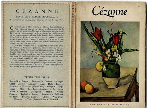Le Grand Art En Livres De Poche Paul Cezanne Fine Art History