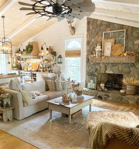 100 Amazing Rustic Farmhouse Design Interior Ideas Suitable For Fall