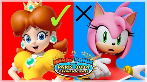 Mario And Sonic At The Paris 2024 Olympic Game Characters Prediction