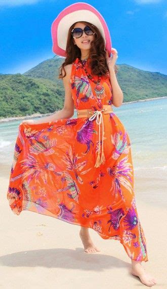 Chiffon Beach Dress Bohemian Dress Beach Dresses Bohemian Style