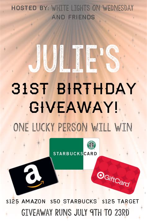 31st Birthday Giveaway Endlessly Inspired