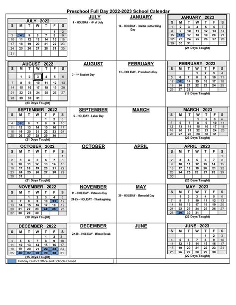 Calendar 2022 And 2023