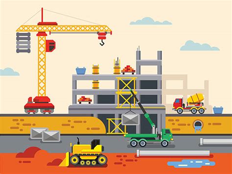 Royalty Free Construction Site Clip Art Vector Images And Illustrations
