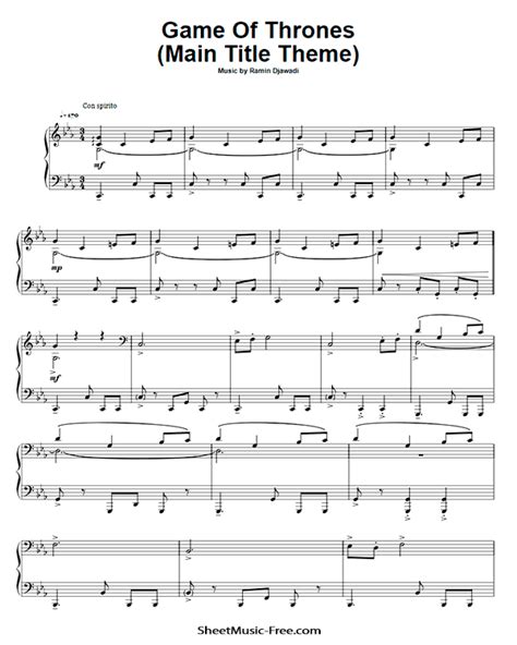 Print and download in pdf or midi house stark medley. Game Of Thrones Sheet Music | ♪ SHEETMUSIC-FREE.COM
