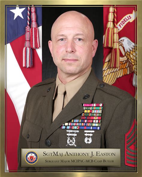 Sergeant Major Anthony J Easton Marine Corps Installations Pacific
