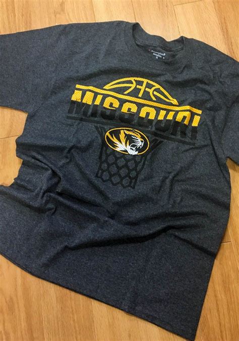 Champion Missouri Tigers Grey Basketball Short Sleeve T Shirt 14751546 Basketball Shorts