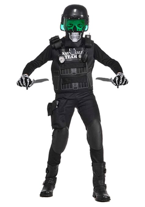 Halloween Costumes For Kids Child Navy Seal Black Team 6 Costume