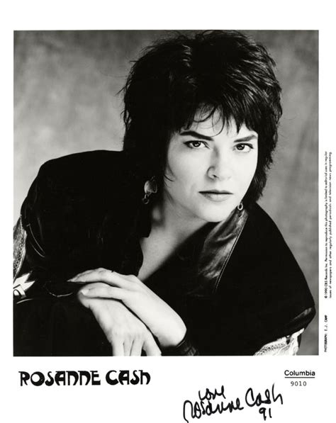 Rosanne Cash Printed Photograph Signed In Ink 1991 HistoryForSale