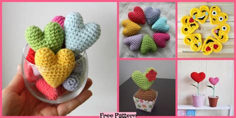 Crochet Valentine Heart Free Patterns Diy 4 Ever