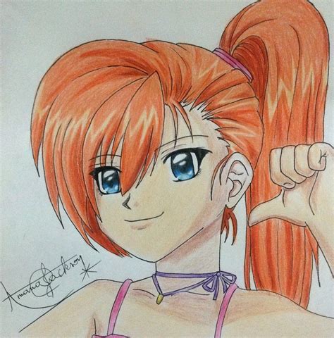 Colored Pencil Anime Drawings Deanimie