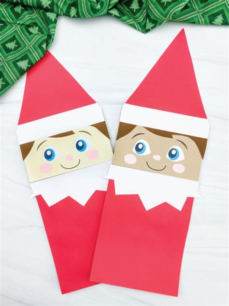 Elf Paper Puppet Template