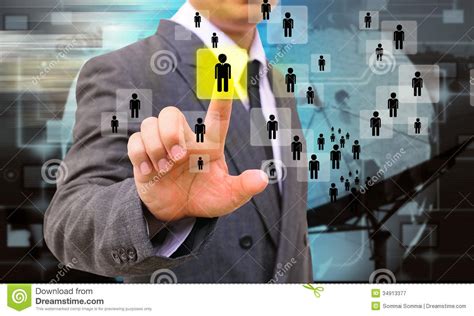 Businessman Choosing The Right Person Stock Image - Image: 34913377