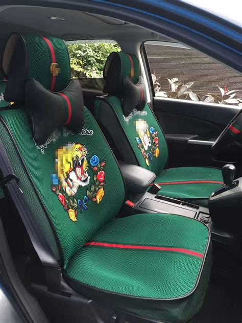 Find and save ideas about car seats on pinterest. $369.71 Beautiful Ice Silk Leather Gucci Tiger Car Seat ...