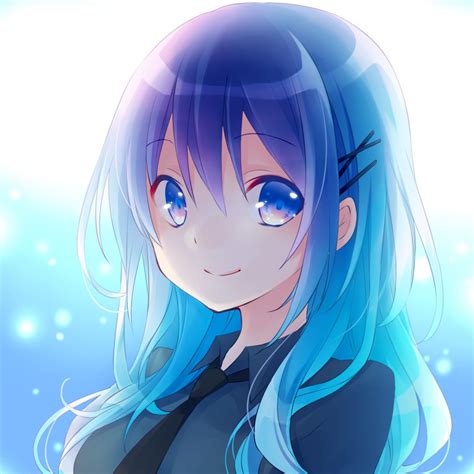 Pin By кεη∂яα Sεηραι On Anime Girls Blue Hair Anime