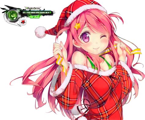 Christmas Anime Girl Render Arinnea On Deviantart Png Anime Girl
