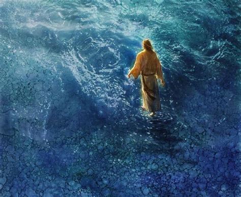 Jesus Camina Sobre El Agua Imagenes De Jesucristo Imágenes