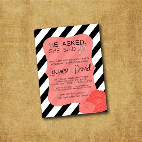 Printable Engagement Party Invitation Engagement By Wedinfinity 1200