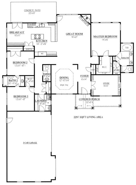 Go to opt out form. Craftsman Style House Plan 50223 with 3 Bed , 3 Bath , 3 ...